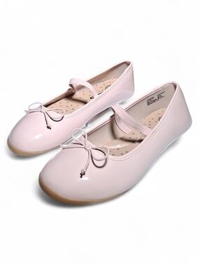 Wonder Nation Girls Pink Bow Ballet Flats Casual Dress Shoes Size US 6